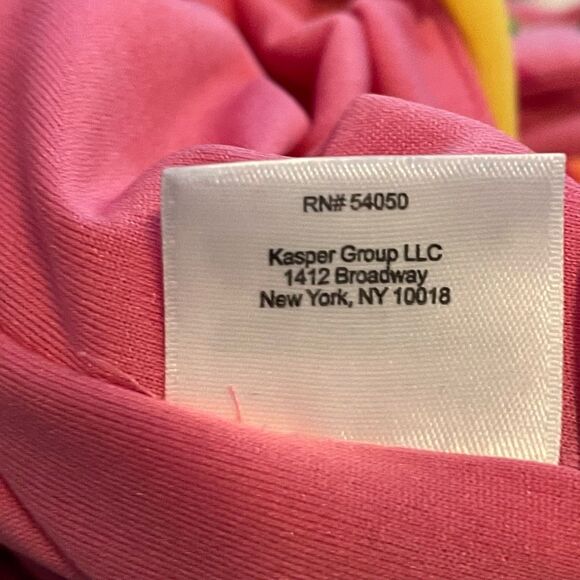 Pappagallo Tropical Pink Gwen Peachy Keen Print Shift Mini Dress M - Picture 10 of 10